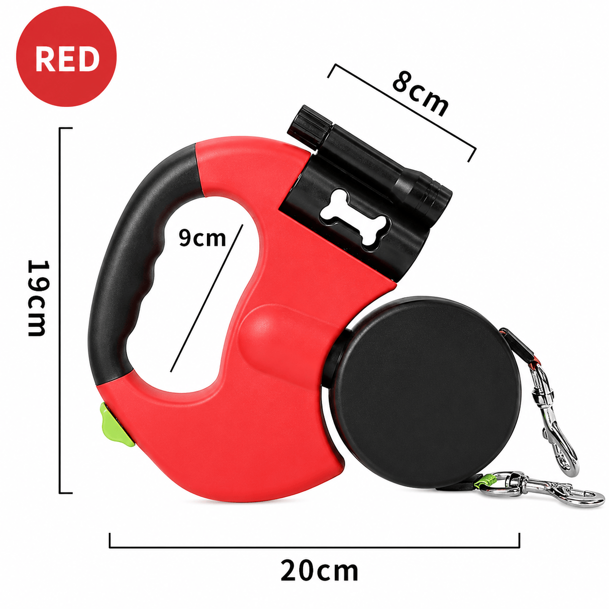 Tangle-Free Two-in-One Retractable Dog Leash