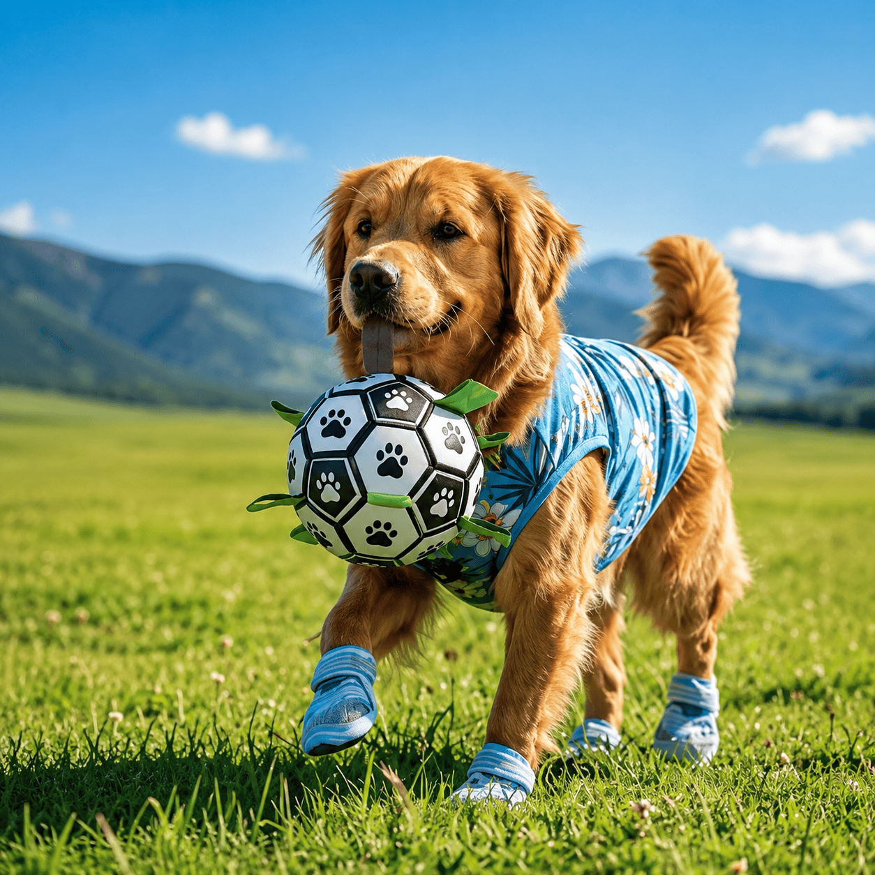 Interactive Dog Soccer Ball – Built for Active Outdoor Fun