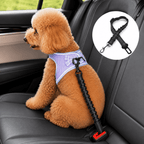 Dog Seat Belt – Shockproof Adjustable Car Safety Leash