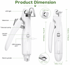 2-in-1 Pet Nail Trimmer & Grinder with LED Light