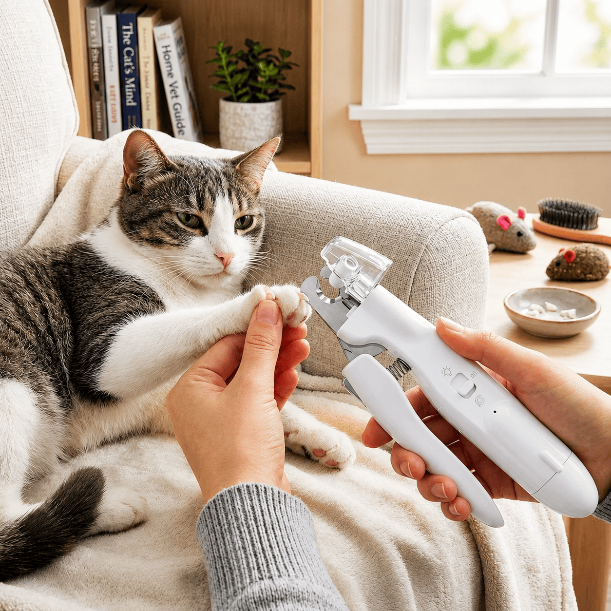 2-in-1 Pet Nail Trimmer & Grinder with LED Light