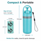 Dog Poop Scooper with Bags | Portable Pet Waste Cleaner