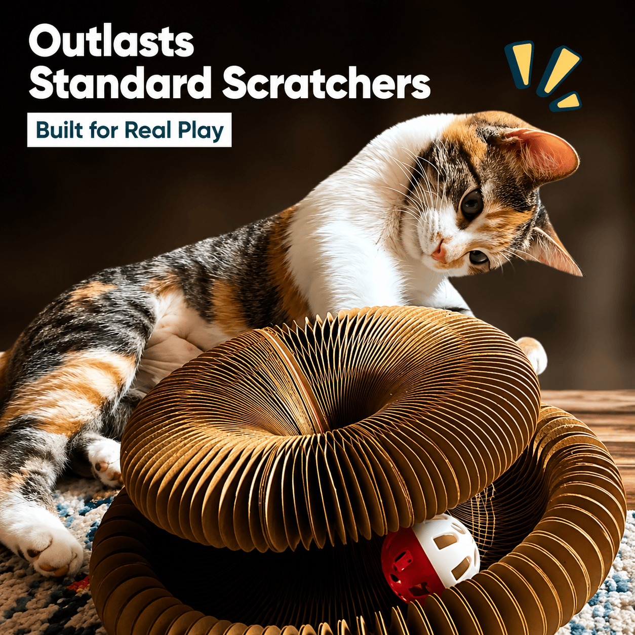 Interactive Honeycomb Cat Scratcher Lounge