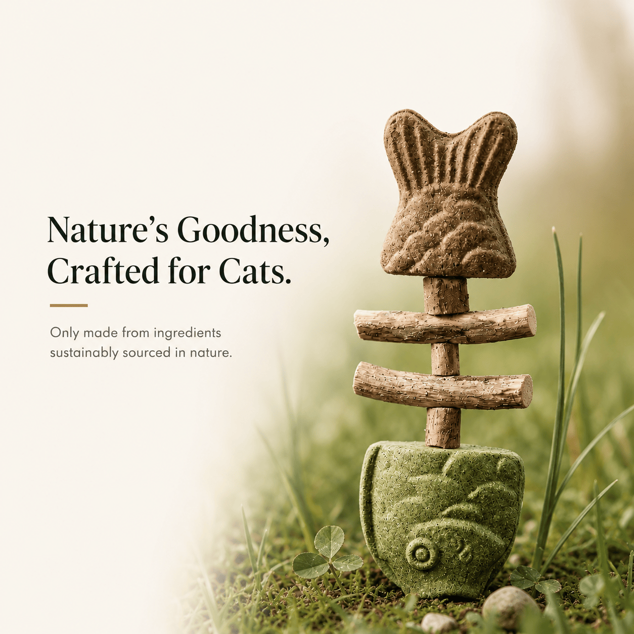 Fish Bone Cat Dental Chew Toy
