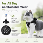 Breathable Adjustable Pet Harness & Leash Set