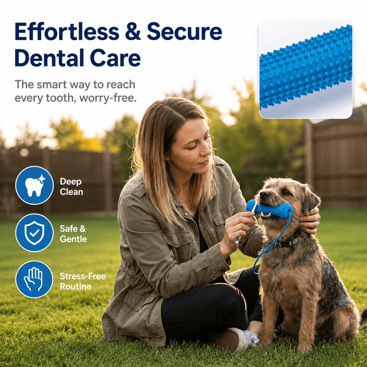 Dog Dental Chew Toy For Easier Teeth Brushing