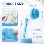 2-in-1 Pet Bath Brush & Shampoo Dispenser