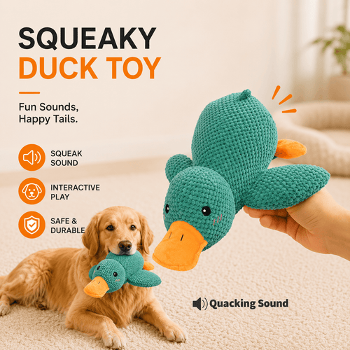 Squeaky Calming Duck Toy