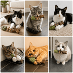 Fish Bone Cat Dental Chew Toy