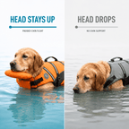 Dog Life Jacket with Head Support