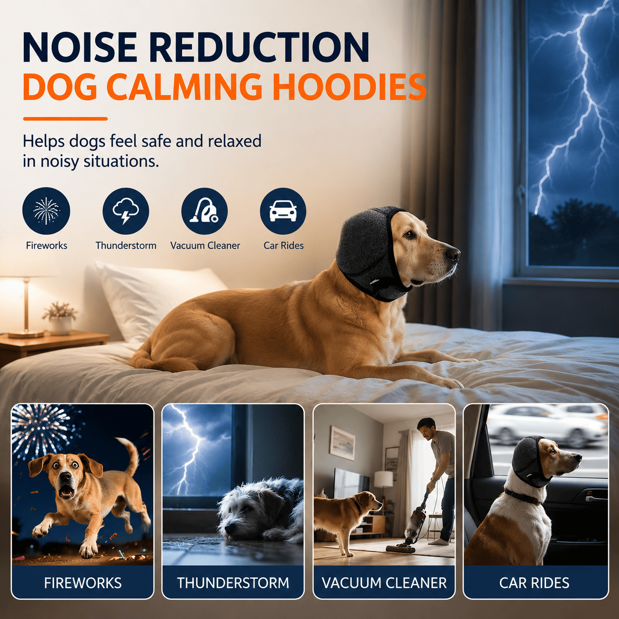 Noise Cancelling Dog Ear Wrap