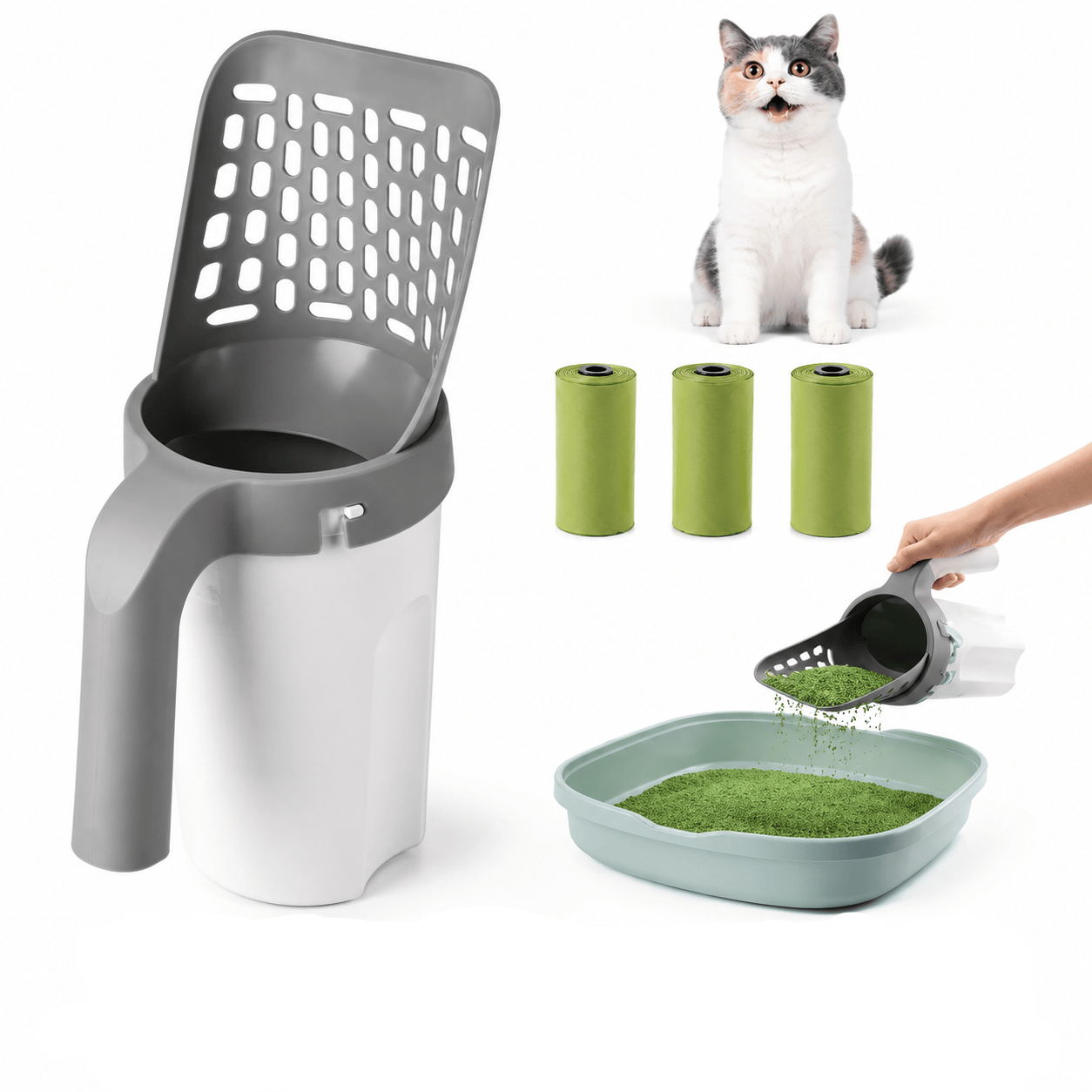 Cat Litter Scooper with Bags
