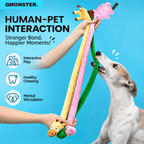 Long Plush Squeaky Dog Toy – Durable Interactive Tug-of-War Chew Toy Fursera