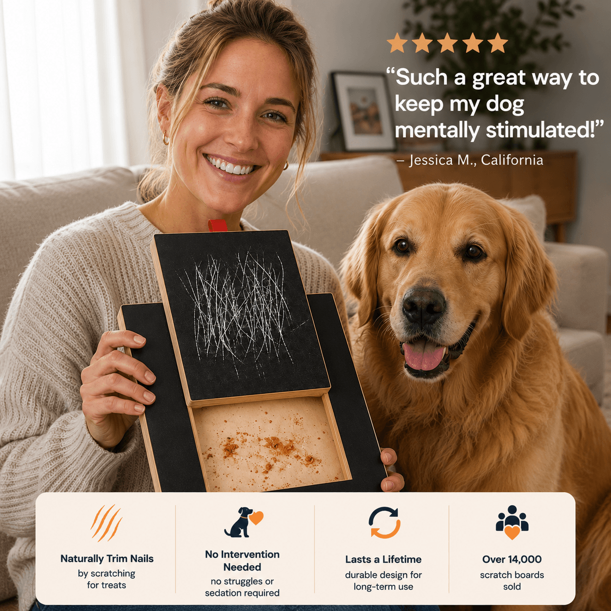 Dog Nail Scratch Board & Treat Puzzle Fursera