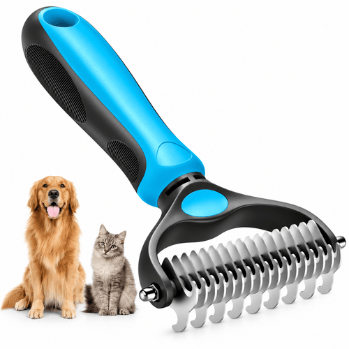 Dog Grooming Comb – Shedding & Detangling Tool Fursera