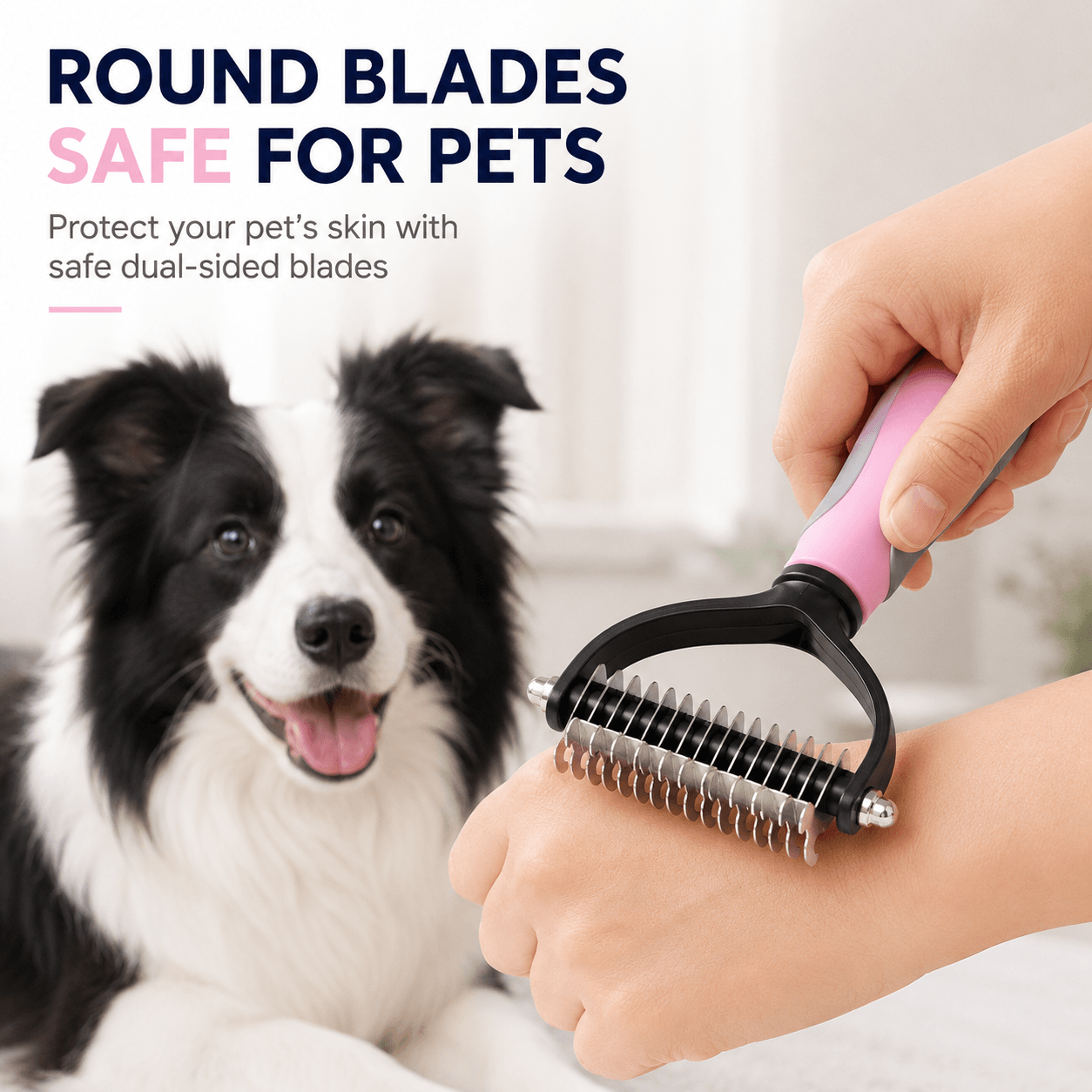 2-Pack Dog Grooming Comb Set – Large & Small Shedding & Detangling Tools Fursera