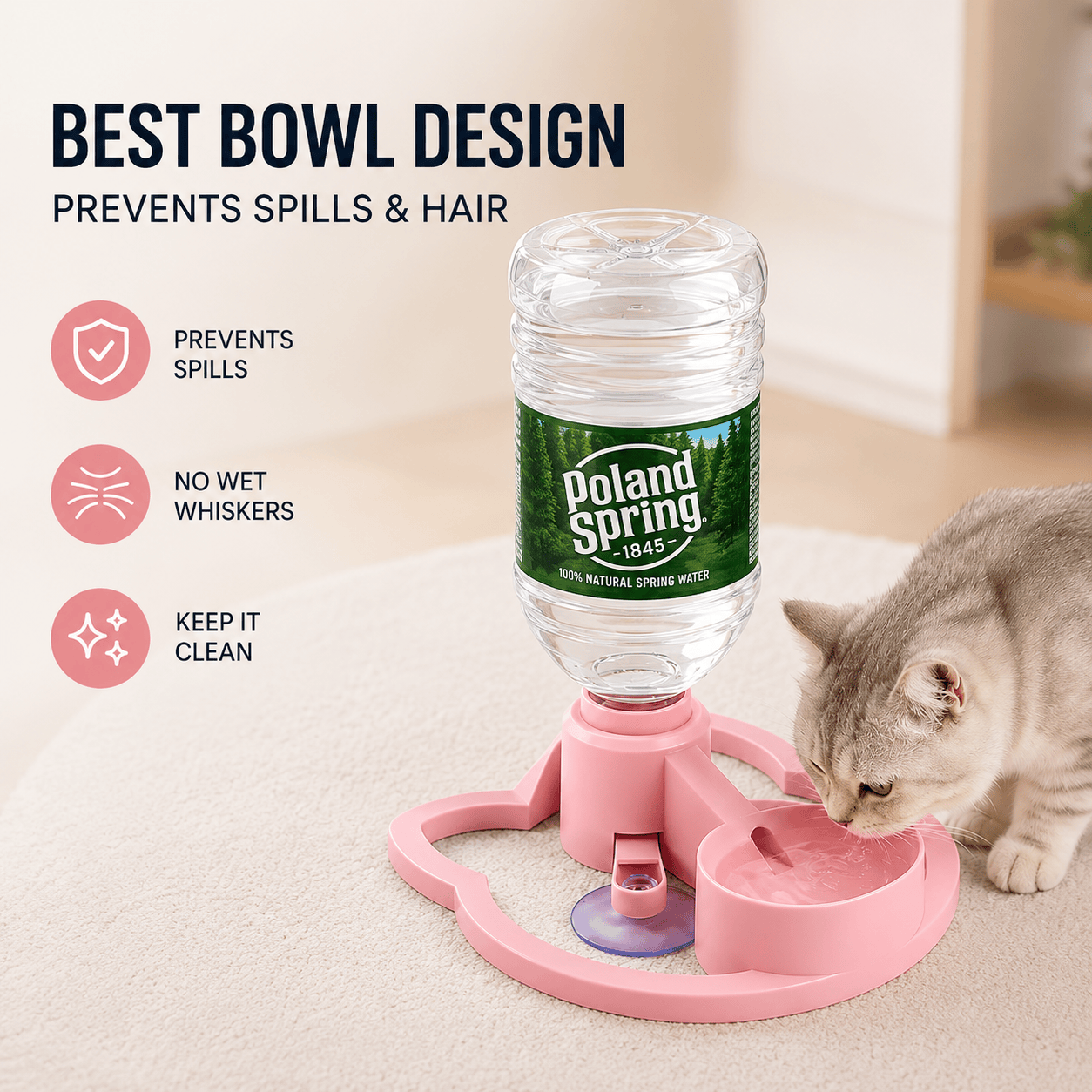Gravity Pet Water Dispenser— No Electricity Required