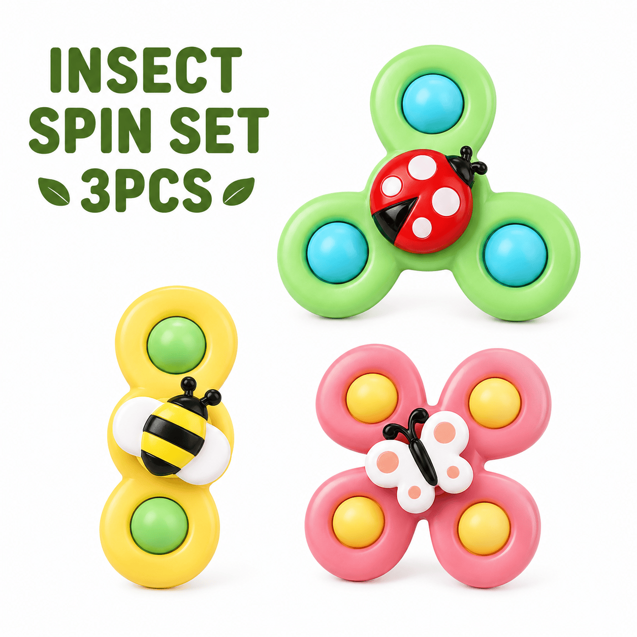 Interactive Suction Cup Cat Spinner Toy for Window & Glass | Rotating Cat Enrichment Toy