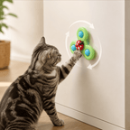 Interactive Suction Cup Cat Spinner Toy for Window & Glass | Rotating Cat Enrichment Toy