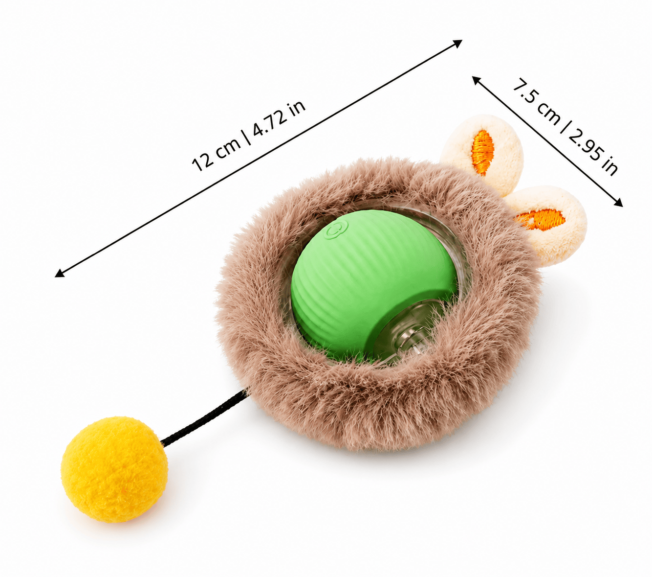 Plush Rolling Fun Ball – Smart Interactive Pet Toy for Dogs & Cats