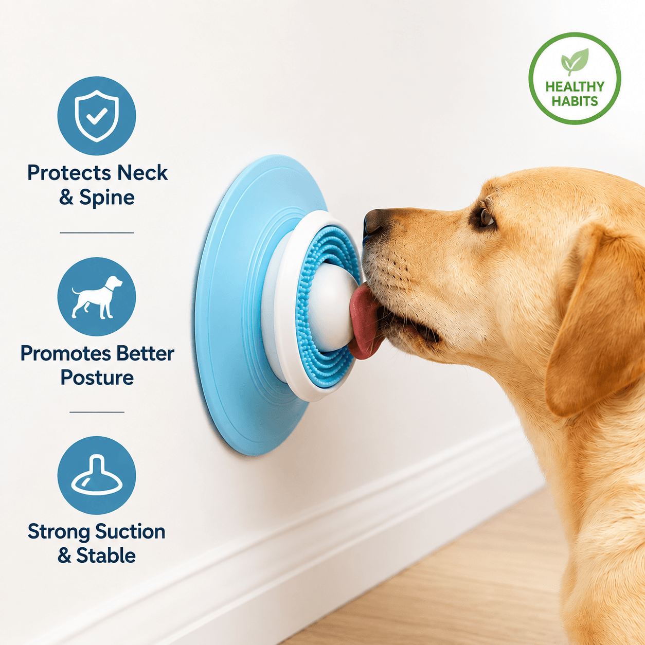 Wall Mounted Dog Lick Mat – Slow Feeding Treat Toy Fursera