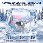 Dog Cooling Vest for Hot Weather – Lightweight Evaporative Cooling & UV Protection Vest Fursera