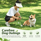 HDPE and EPI dog poop bags with leak-proof rolls and free dispenser
