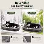 Reversible Cat Window Hammock – Cozy Suction Cup Hanging Bed Fursera