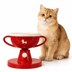 5-Level Adjustable Elevated Pet Bowl – 60° Tilt Feeding Bowl for Cats & Dogs Fursera