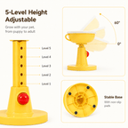 5-Level Adjustable Elevated Pet Bowl – 60° Tilt Feeding Bowl for Cats & Dogs Fursera