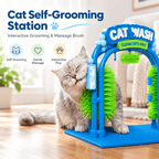 Cat Self-Grooming Station – Interactive Brush & Massage Toy Fursera