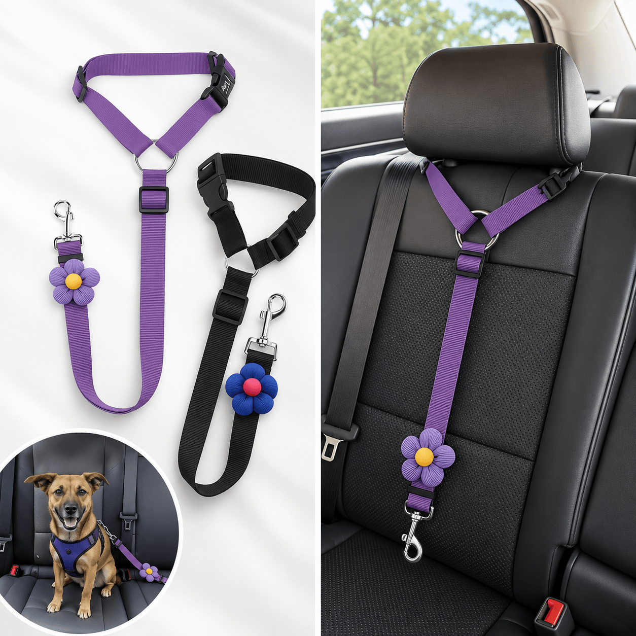 Adjustable Dog Car Seat Belt Fursera