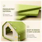 Felt Cat House Scratcher Bed