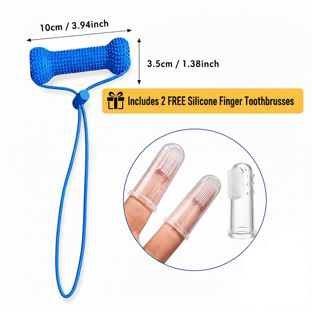 Dog Dental Chew Toy For Easier Teeth Brushing