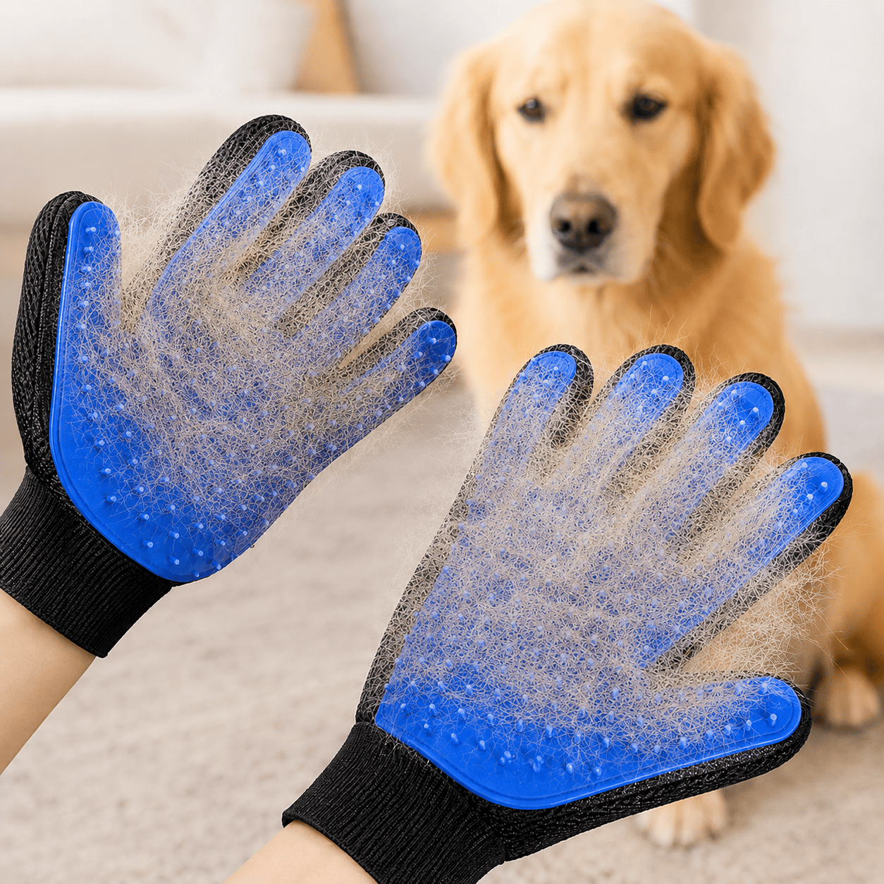 Pet Hair Remover Glove  - 1 Pair