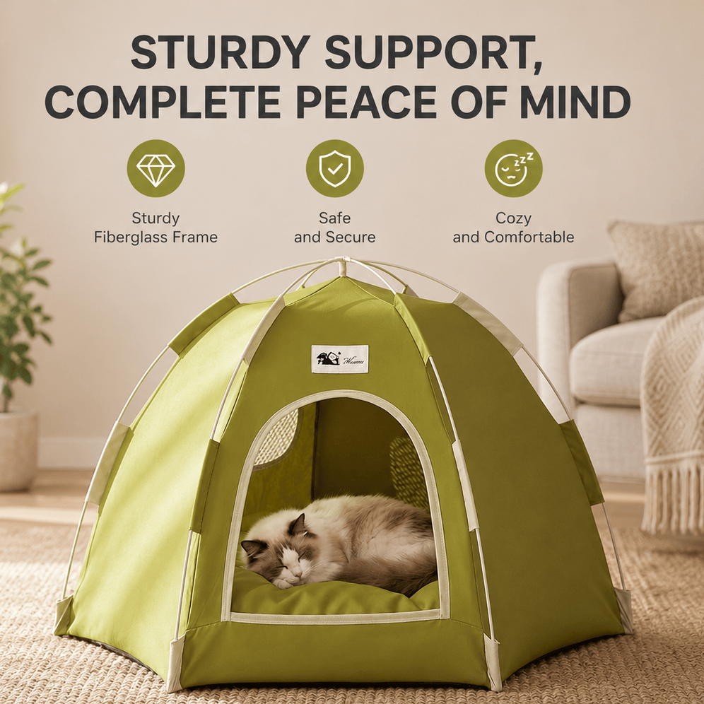 Tiny Luxury Pet Tent Bed