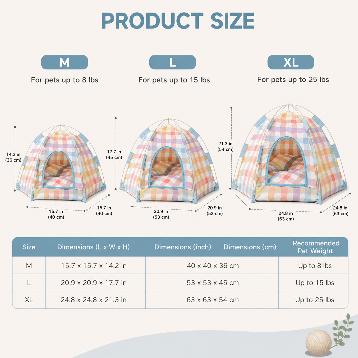 Tiny Luxury Pet Tent Bed