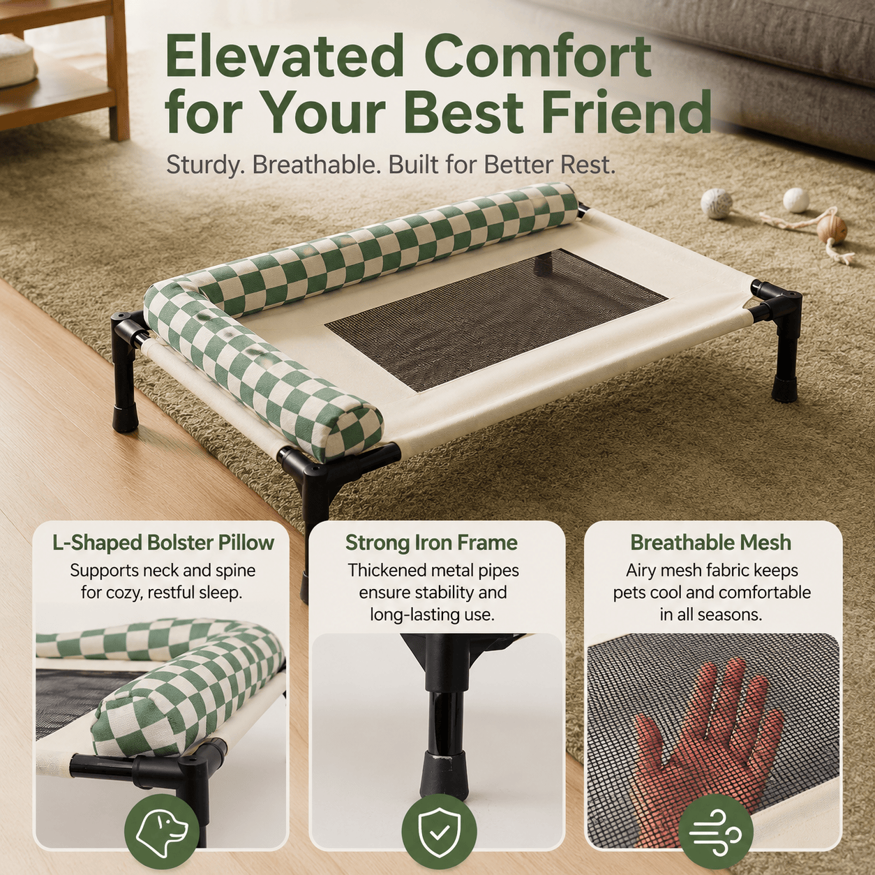 Cooling Elevated Pet Bed