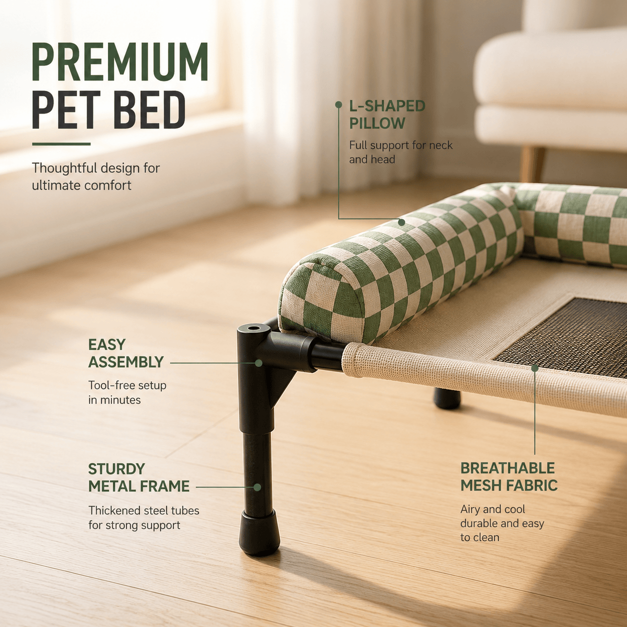Cooling Elevated Pet Bed