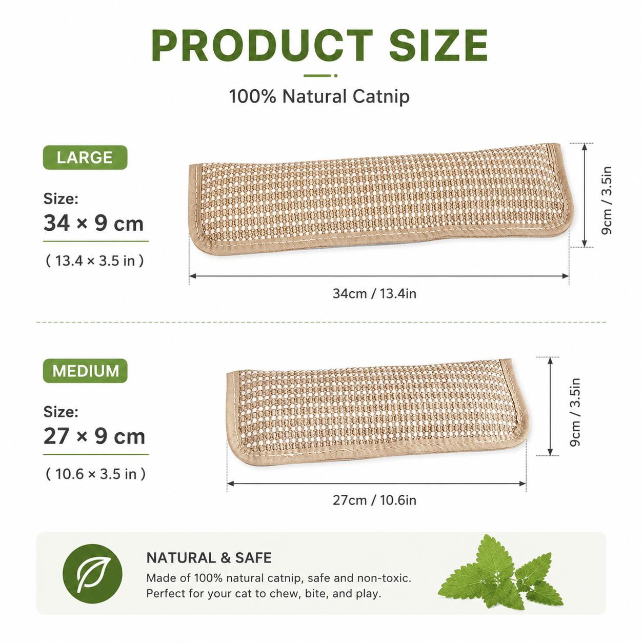 Catnip Sisal Cat Kicker Pillow
