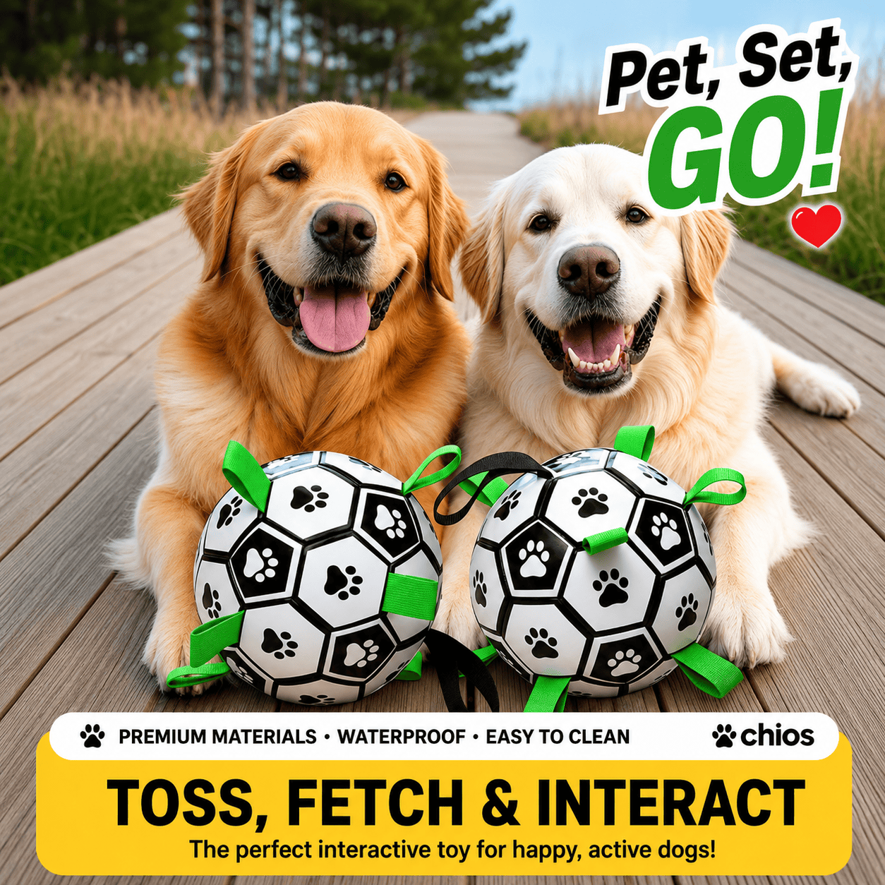 Interactive Dog Soccer Ball – Built for Active Outdoor Fun
