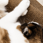 Cardboard Paradise Cat Bed for Stress-Relief, Claw Health & Furniture Safety