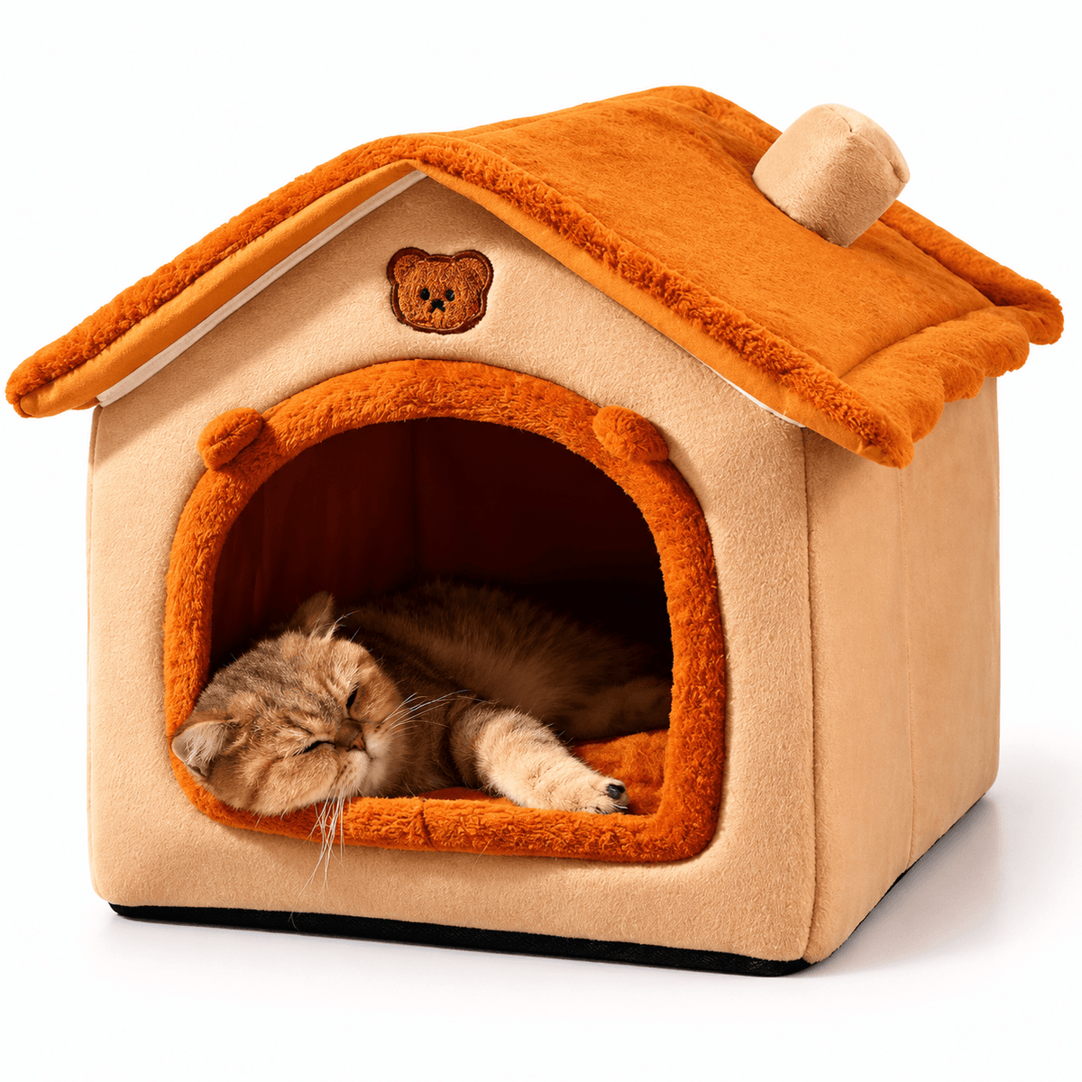 Cozy Plush Pet House – Detachable & Washable Bed for Cats & Small Dogs Fursera