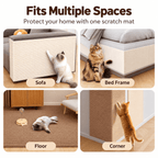 Self-Adhesive Cat Scratching Mat – Sofa & Wall Protector Fursera