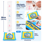 Tissue Box Dog Toy – Snuffle Treat Puzzle with Squeaker Fursera