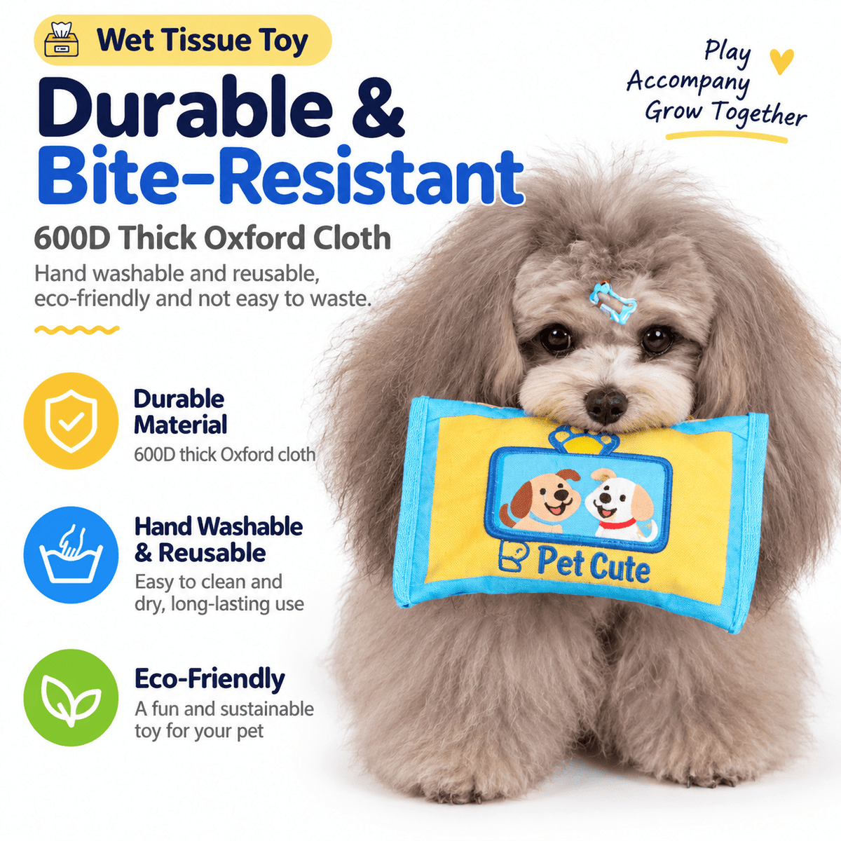 Tissue Box Dog Toy – Snuffle Treat Puzzle with Squeaker Fursera