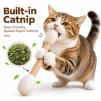 Large Sisal Catnip Kicker Toy – Solid Wood Core Fursera