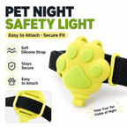 Paw-Shaped LED Pet Collar Light – USB Rechargeable Fursera