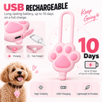 Paw-Shaped LED Pet Collar Light – USB Rechargeable Fursera