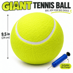 Giant Tennis Ball Dog Toy with Air Pump Fursera